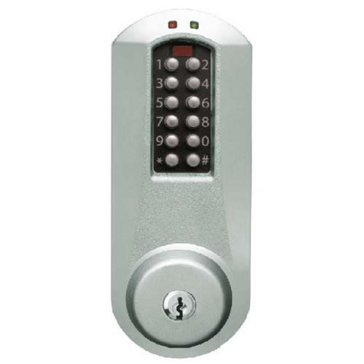 Eplex Pushbutton Lock in Bright Chrome Finish