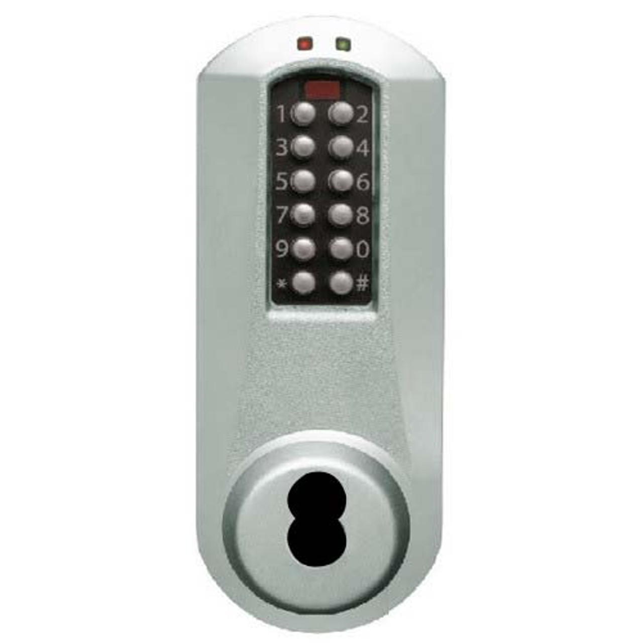 Eplex Pushbutton Lock in Bright Chrome Finish