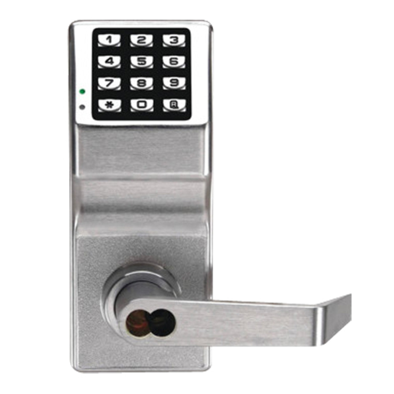 DL2700IC-US26D Alarm Lock Trilogy T2 Series Digital Cylindrical Keyless  Lock Leverset with Best Core Override Core in Satin Chrome