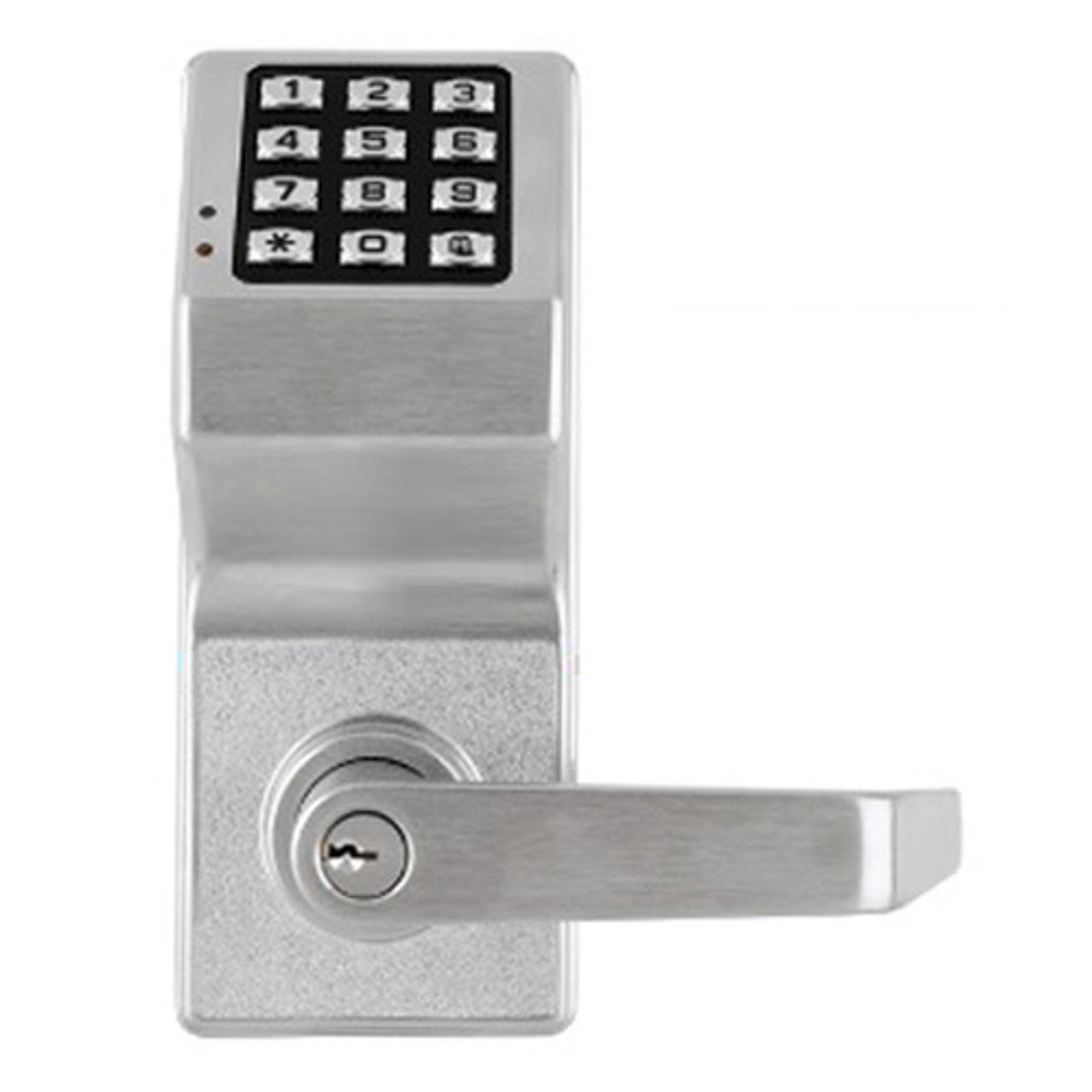 DL3200IC-C-US26D Alarm Lock Trilogy Electronic Digital Lock in Satin Chrome Finish