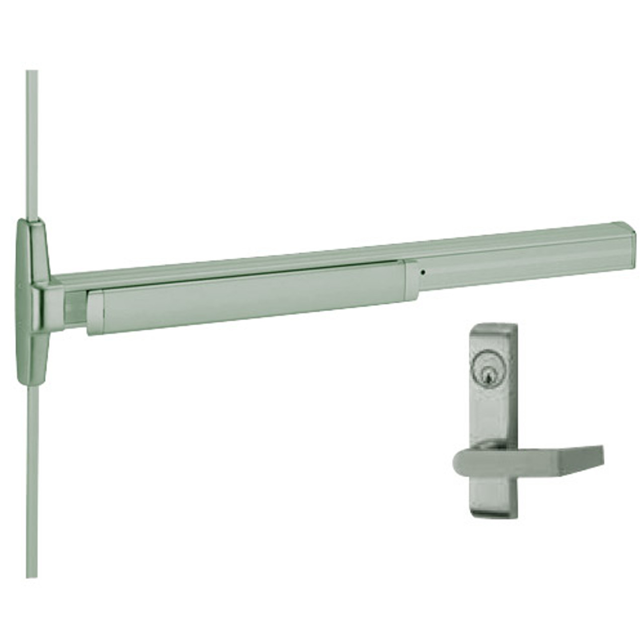 3327A-L-US26D-4-LHR Von Duprin Exit Device in Satin Chrome