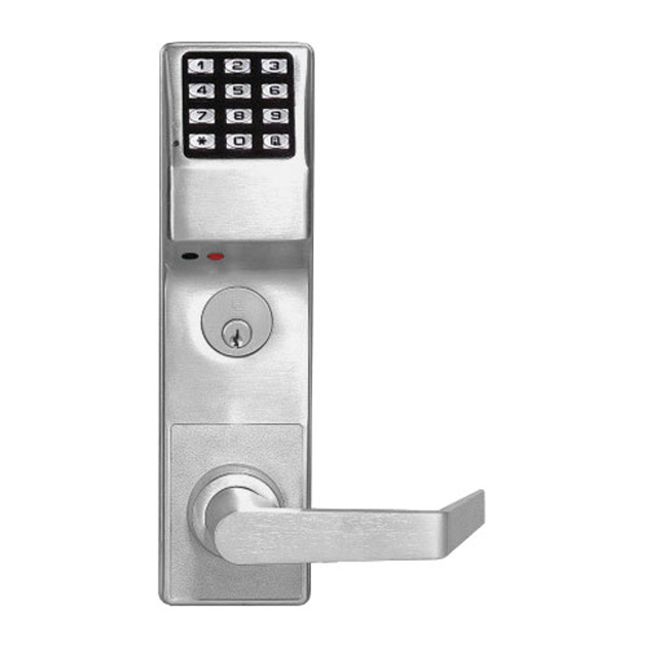 DL4500DBL-US26D Alarm Lock Trilogy Series Digital Mortise Privacy Keyless  Pin Lock Straight Leverset in Satin Chrome Lock Depot Inc