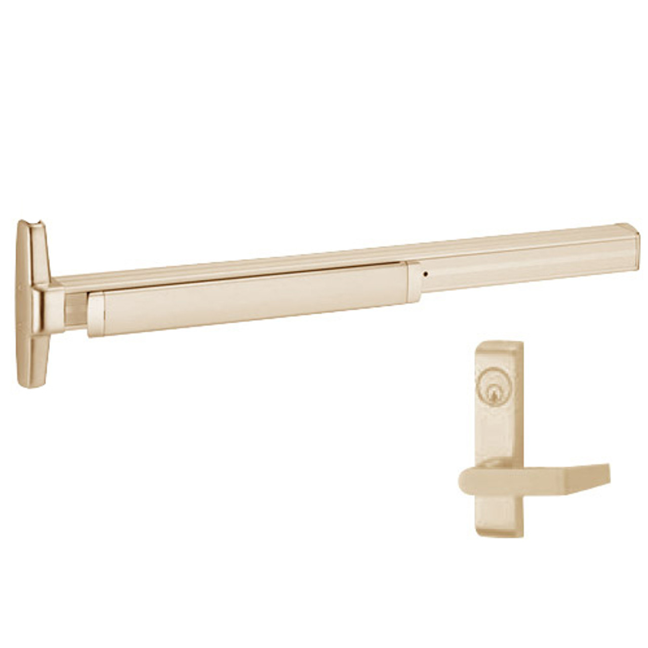 3348A-L-US10-4-LHR Von Duprin Exit Device in Satin Bronze