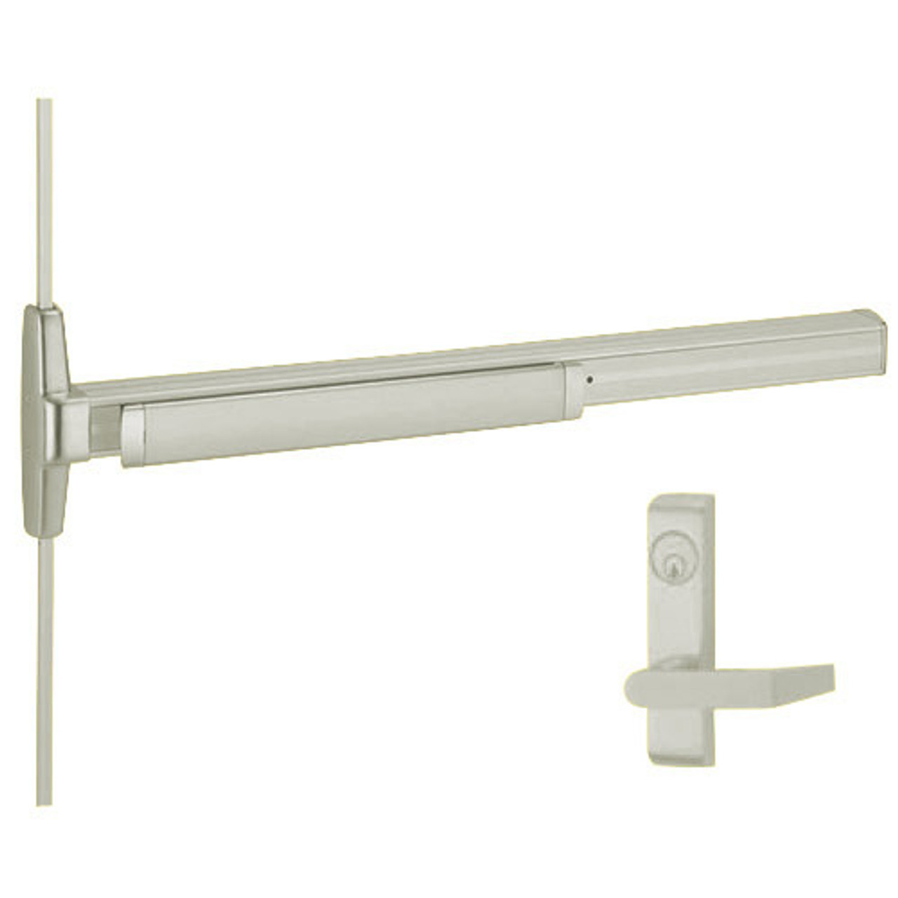 3527A-L-F-US15-3-LHR Von Duprin Exit Device in Satin Nickel