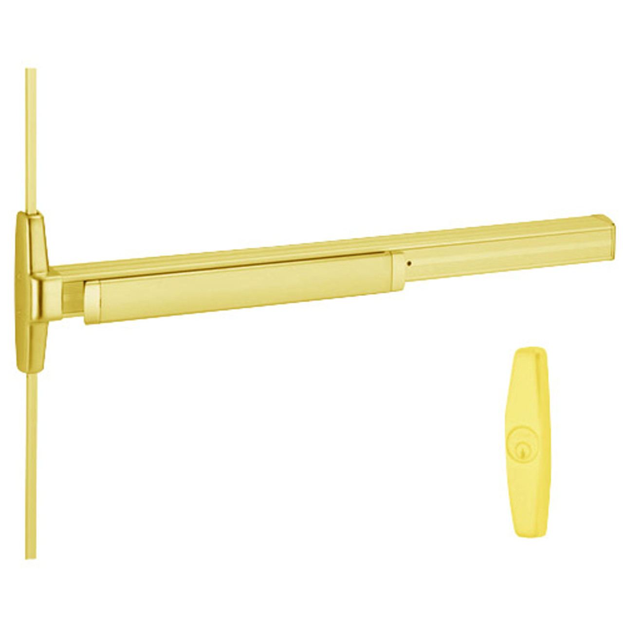 3527A-NL-OP-F-US3-2 Von Duprin Exit Device in Bright Brass