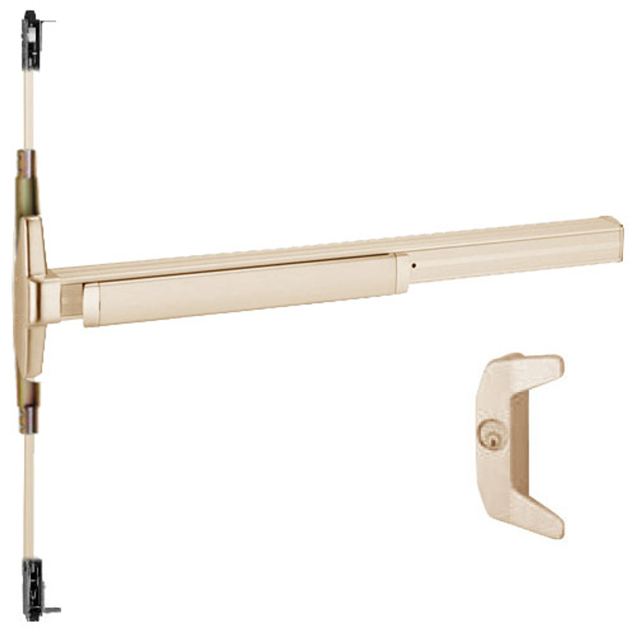 3547A-NL-LHR-F-US10-2 Von Duprin Exit Device in Satin Bronze