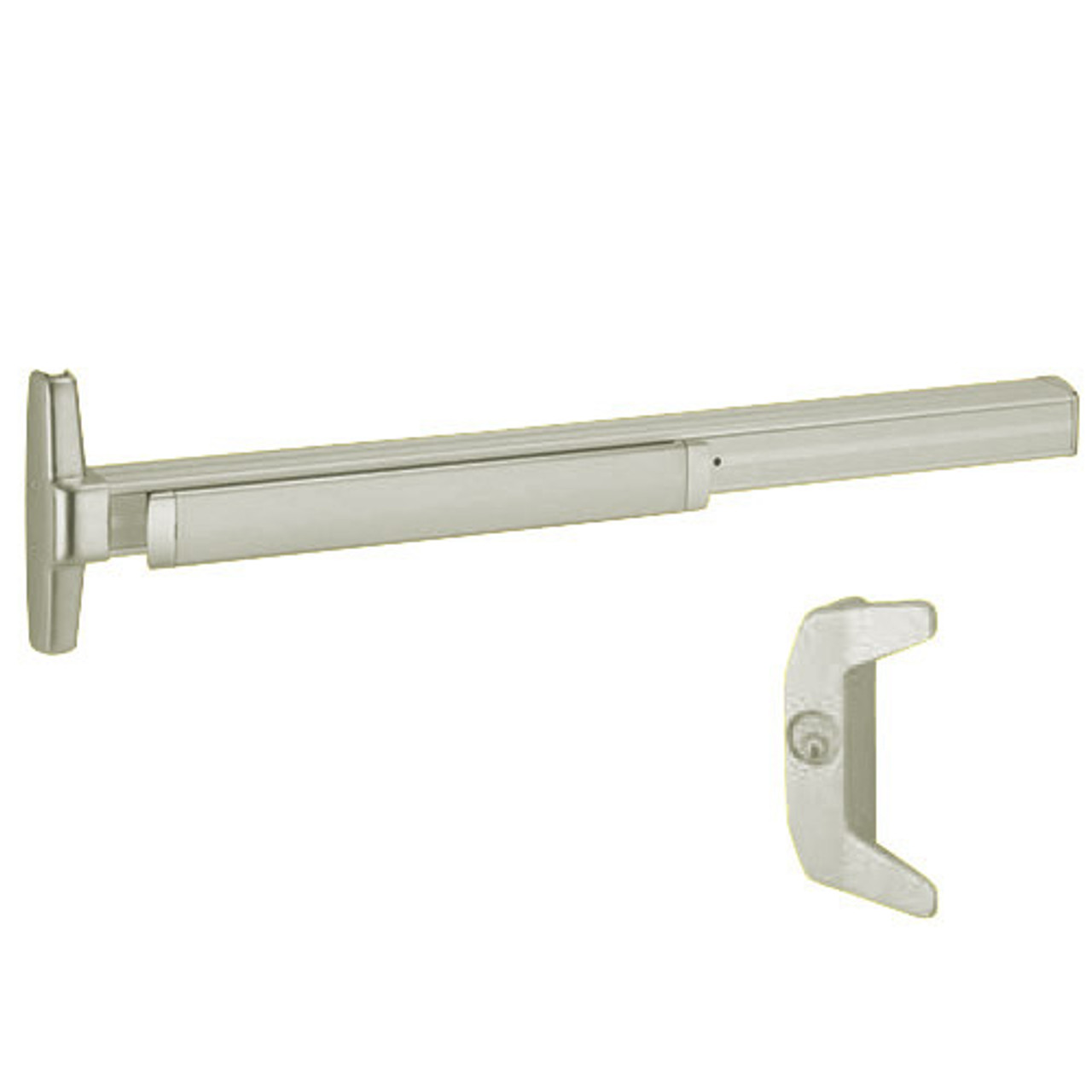 3548A-NL-RHR-F-US15-3 Von Duprin 3548A Series with 386NL Night Latch Fire-Rated Exit Device for Hollow Metal Doors in Satin Nickel