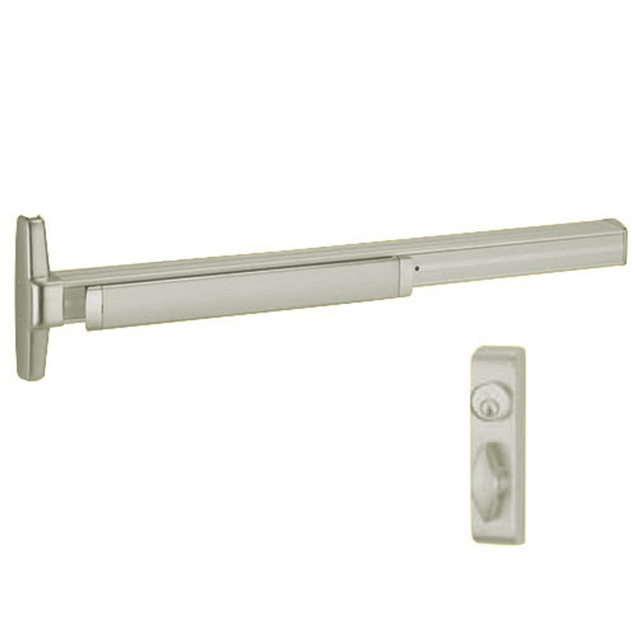 3550A-WDC-T-US15-2 Von Duprin Exit Device in Satin Nickel