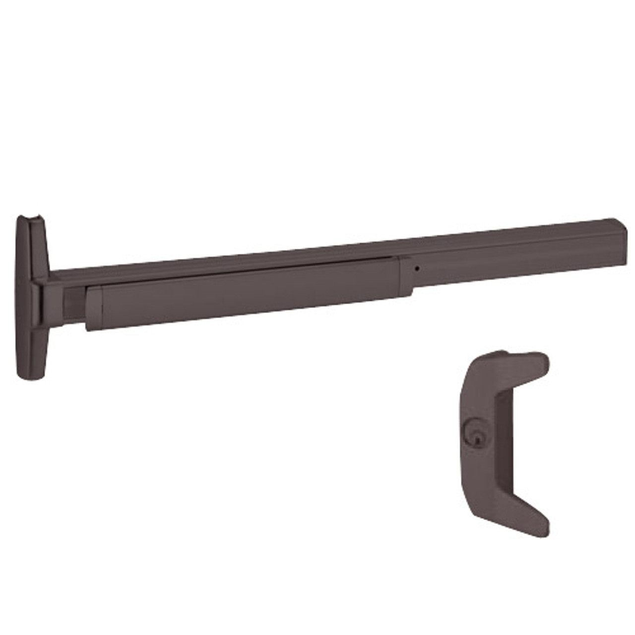 3550A-WDC-NL-LHR-313-4 Von Duprin Exit Device in Duranodic Dark Bronze