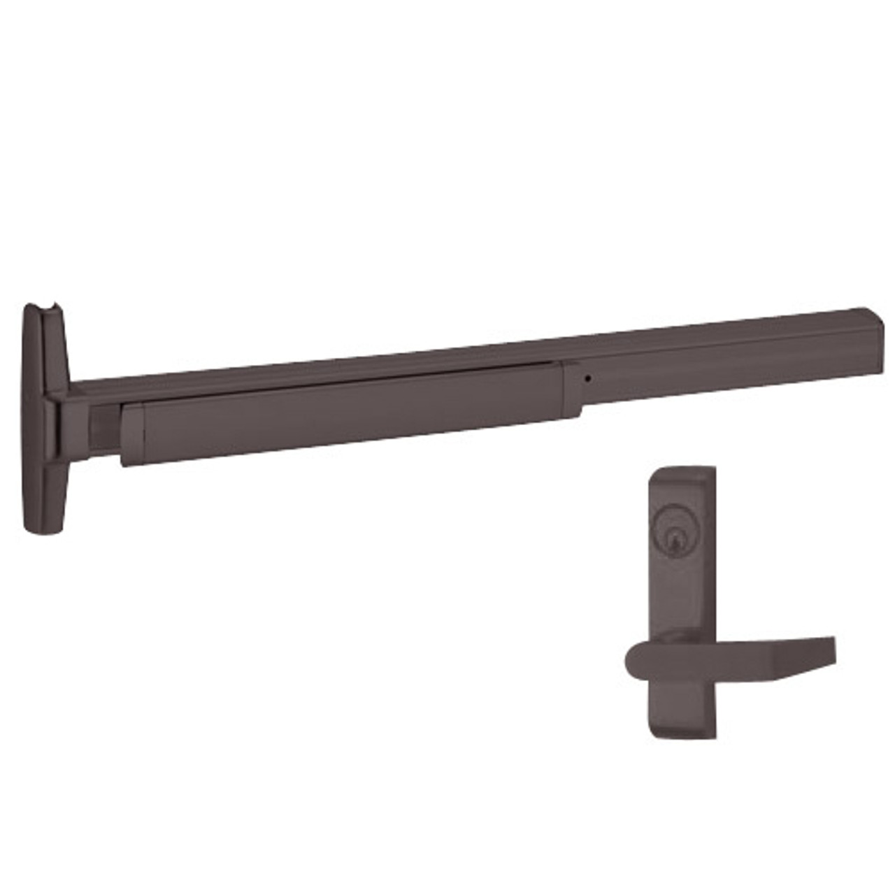 3550A-WDC-L-F-313-3-LHR Von Duprin Exit Device in Duranodic Dark Bronze