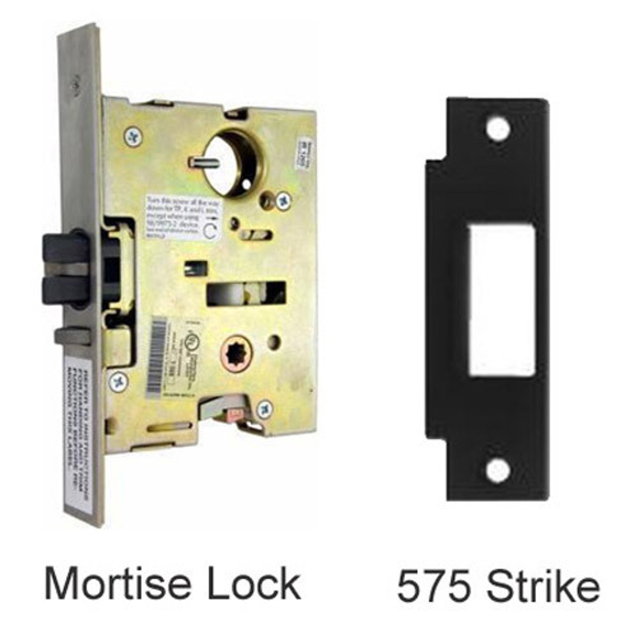 9875K-US26-4 Von Duprin 9875 Series with 996K-M Knob Mortise Lock Exit Device in Bright Chrome