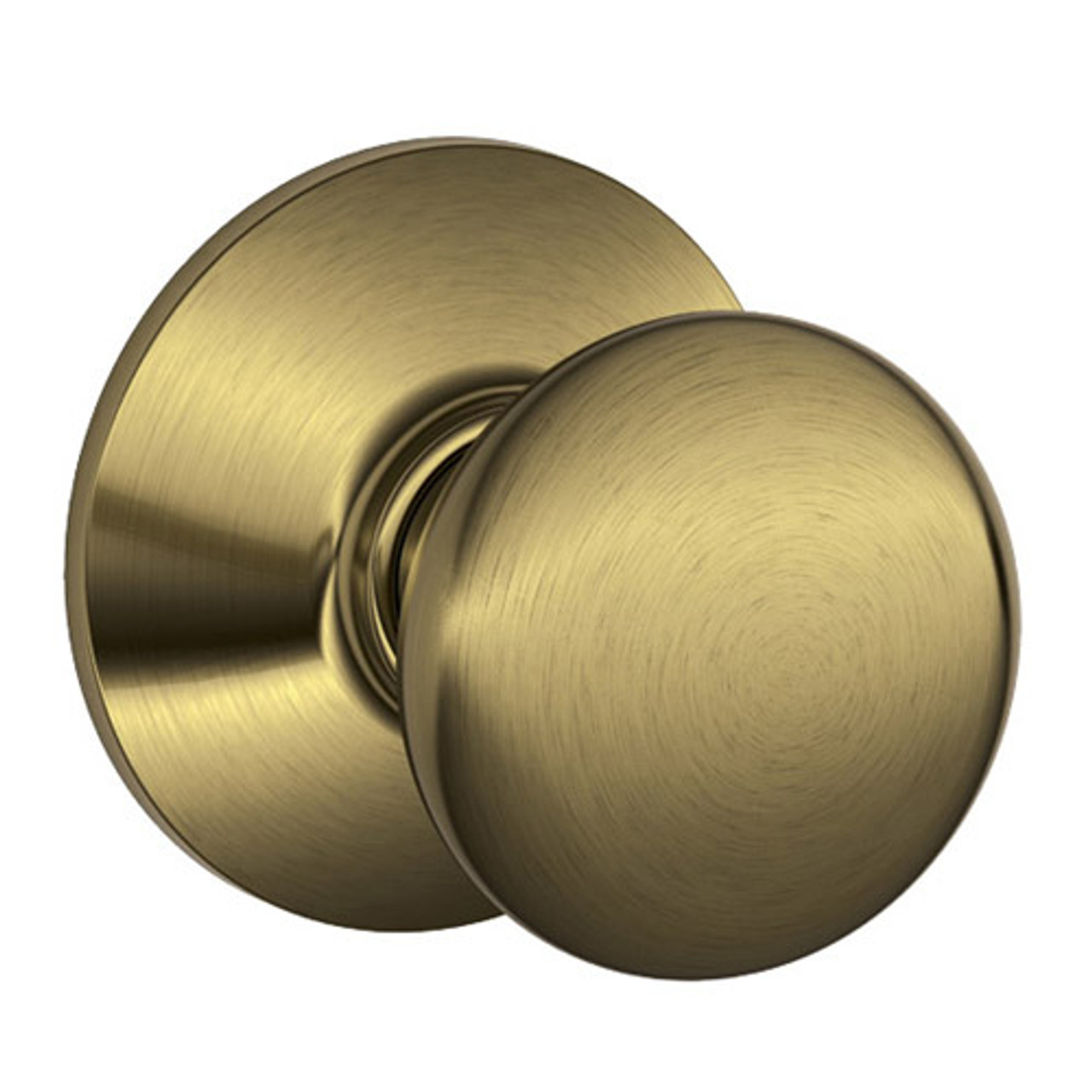 First Secure by Schlage Rigsby Bed / Bath Privacy Door Knob in Stainless  Steel 