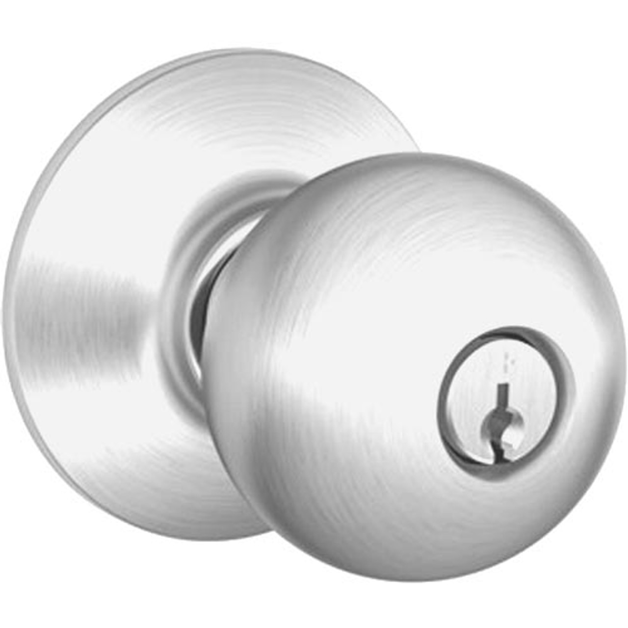 A70PD-ORB-625 Schlage Orbit Commercial Cylindrical Lock in Bright Chromium Plated