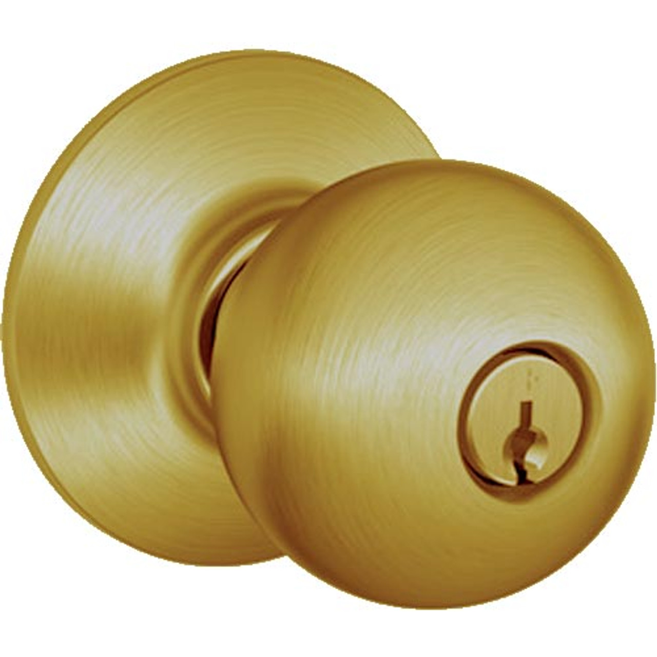 A85PD-ORB-609 Schlage Orbit Commercial Cylindrical Lock in Antique Brass