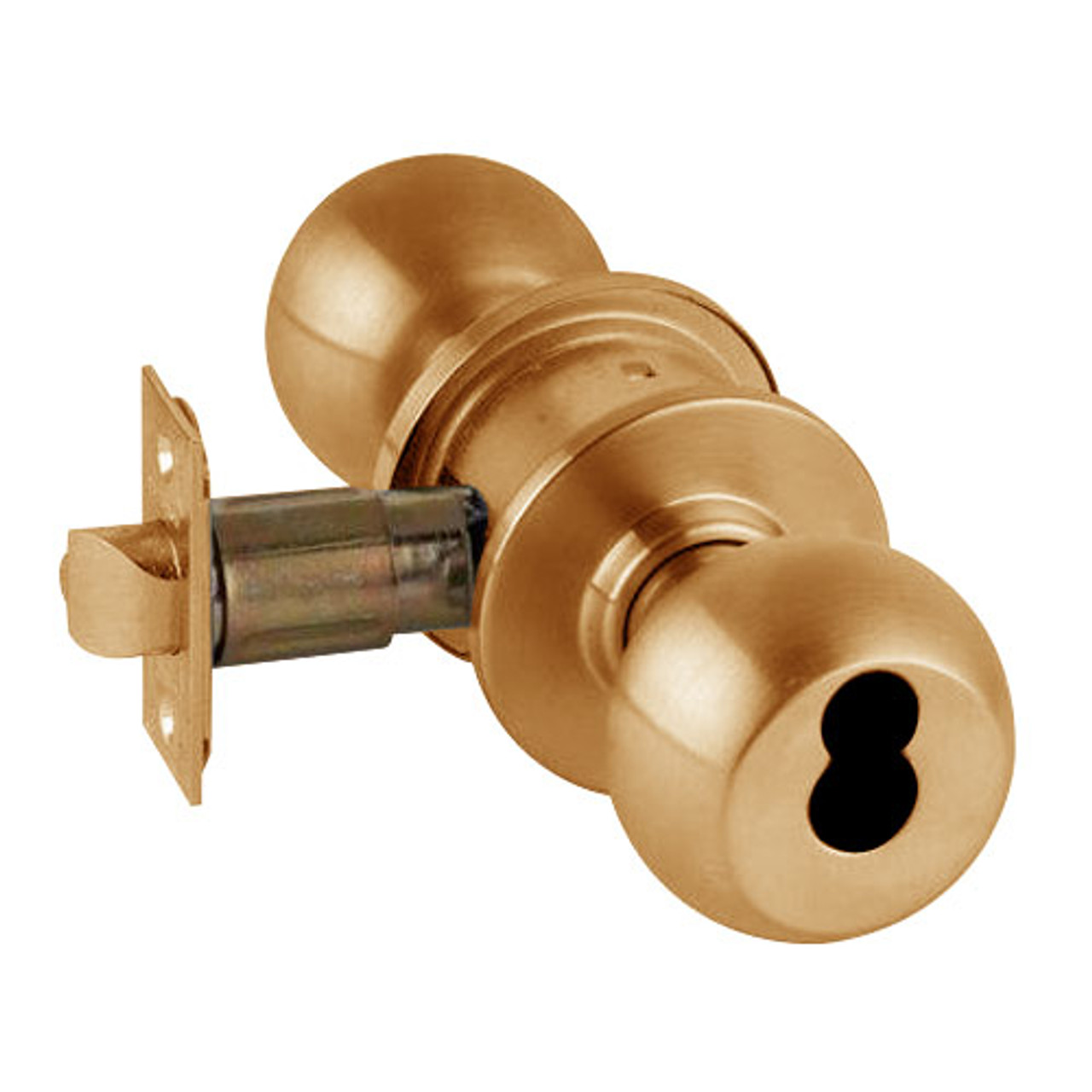 A53JD-ORB-612 Schlage Orbit Commercial Cylindrical Lock in Satin Bronze