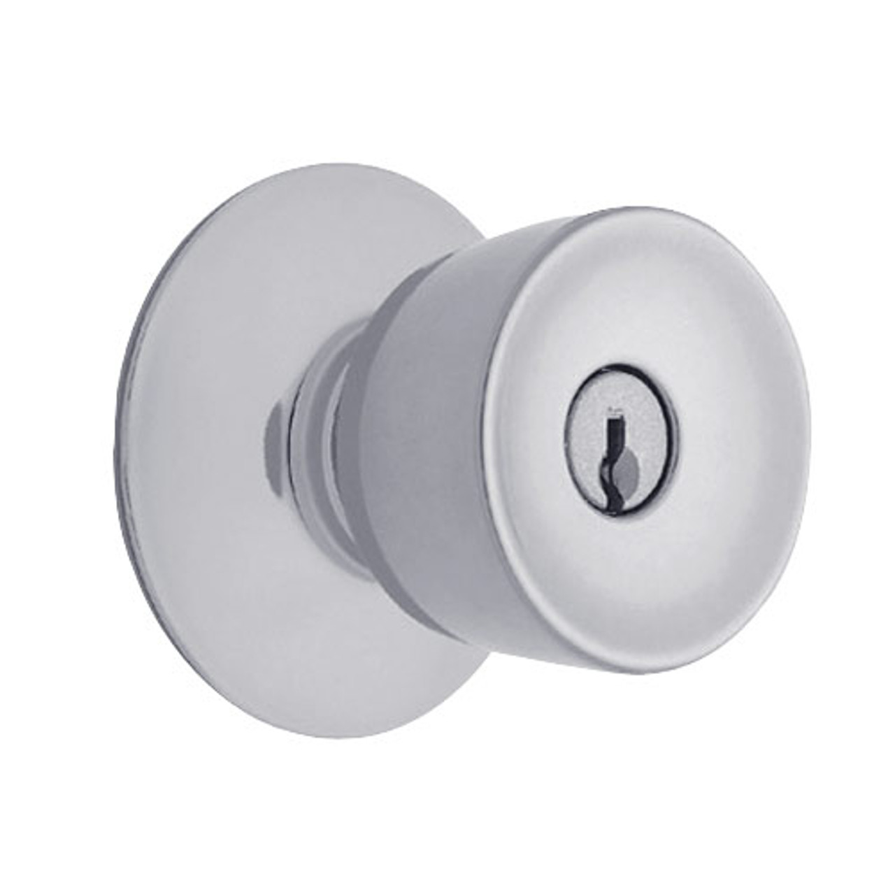 Schlage A40S TUL 626 Series A Grade 2 Cylindrical Lock Privacy Function Tulip Design Satin Chrome Finish Keyless