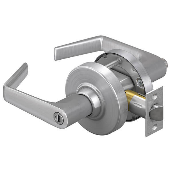 ALX44-SAT-626 Schlage Saturn Cylindrical Lock in Satin Chromium Plated