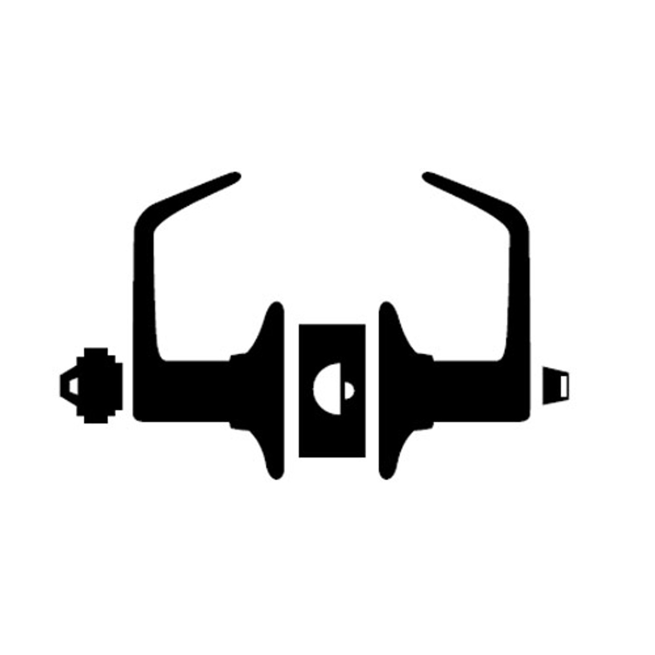 ALX53PD-SAT-625 Schlage ALX Series - Saturn Style Lock with Entrance Lock Function in Bright Chromium Plated