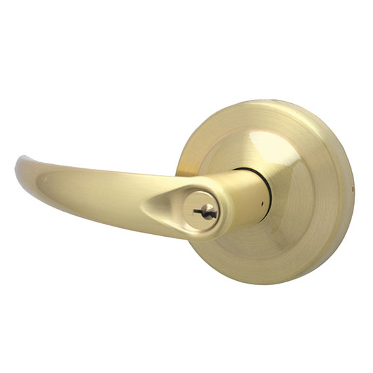 ALX53PD-OME-606 Schlage Omega Cylindrical Lock in Satin Brass