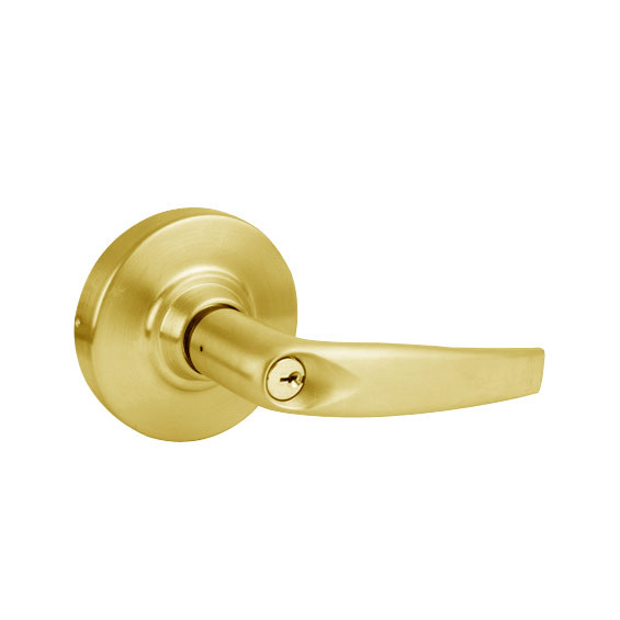 ND80PD-ATH-605 Schlage Athens Cylindrical Lock in Bright Brass