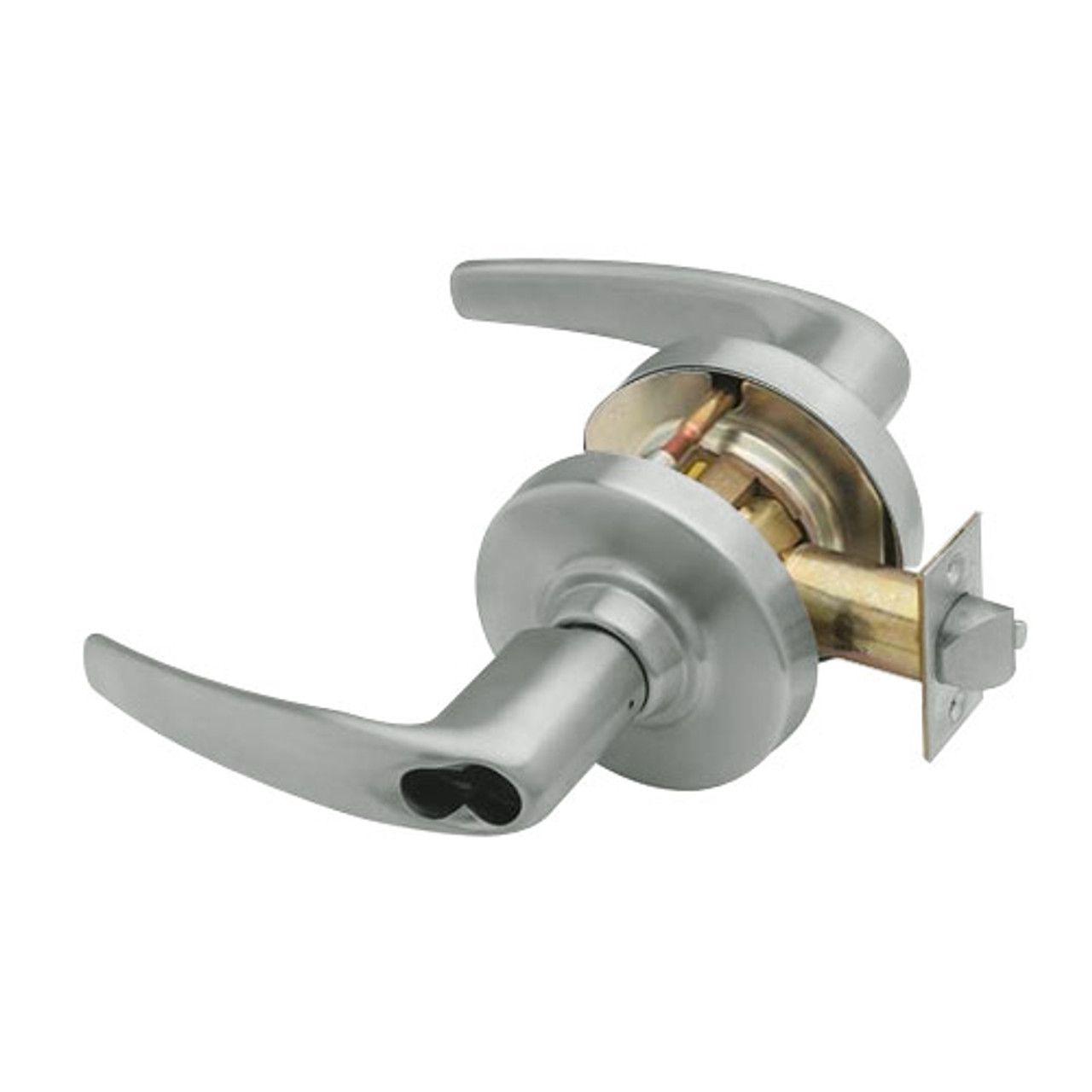 ND80JDEL-ATH-619 Schlage Athens Cylindrical Lock in Satin Nickel