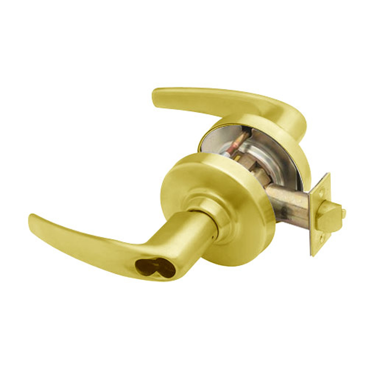 ND60JD-ATH-605 Schlage Athens Cylindrical Lock in Bright Brass