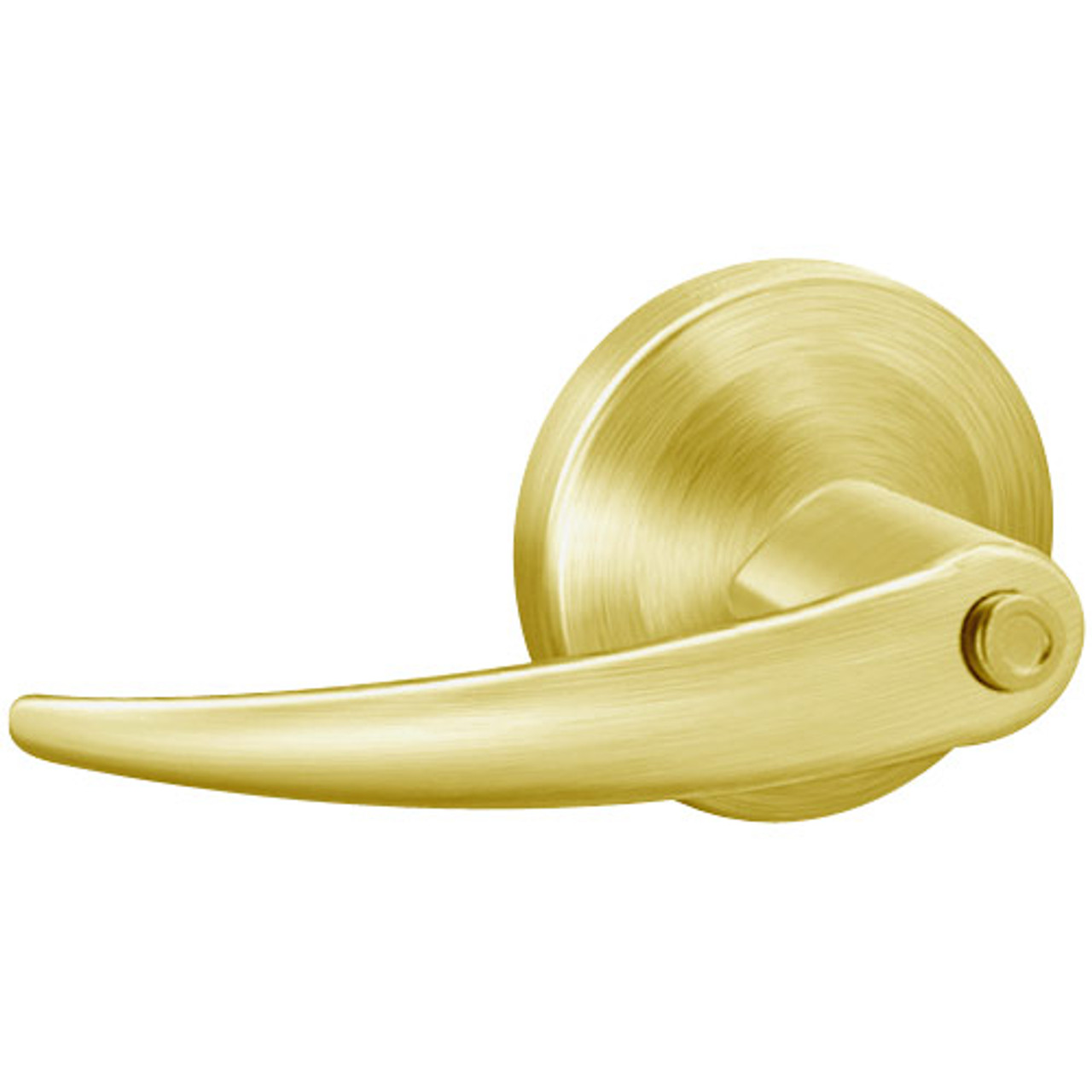 ND44S-OME-605 Schlage Omega Cylindrical Lock in Bright Brass