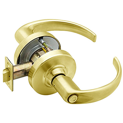 ND40S-SPA-605 Schlage Sparta Cylindrical Lock in Bright Brass