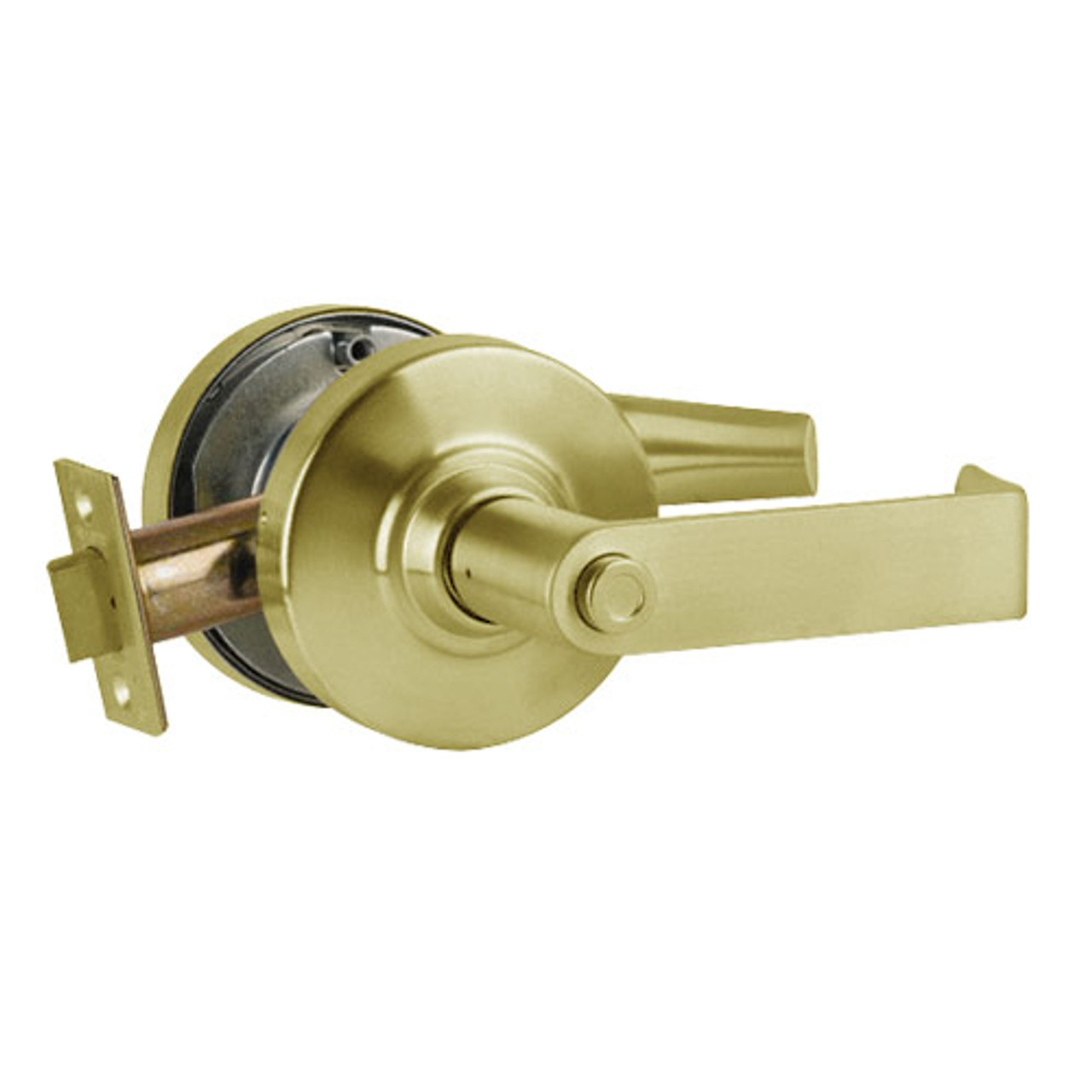 ND40S-RHO-606 Schlage Rhodes Cylindrical Lock in Satin Brass