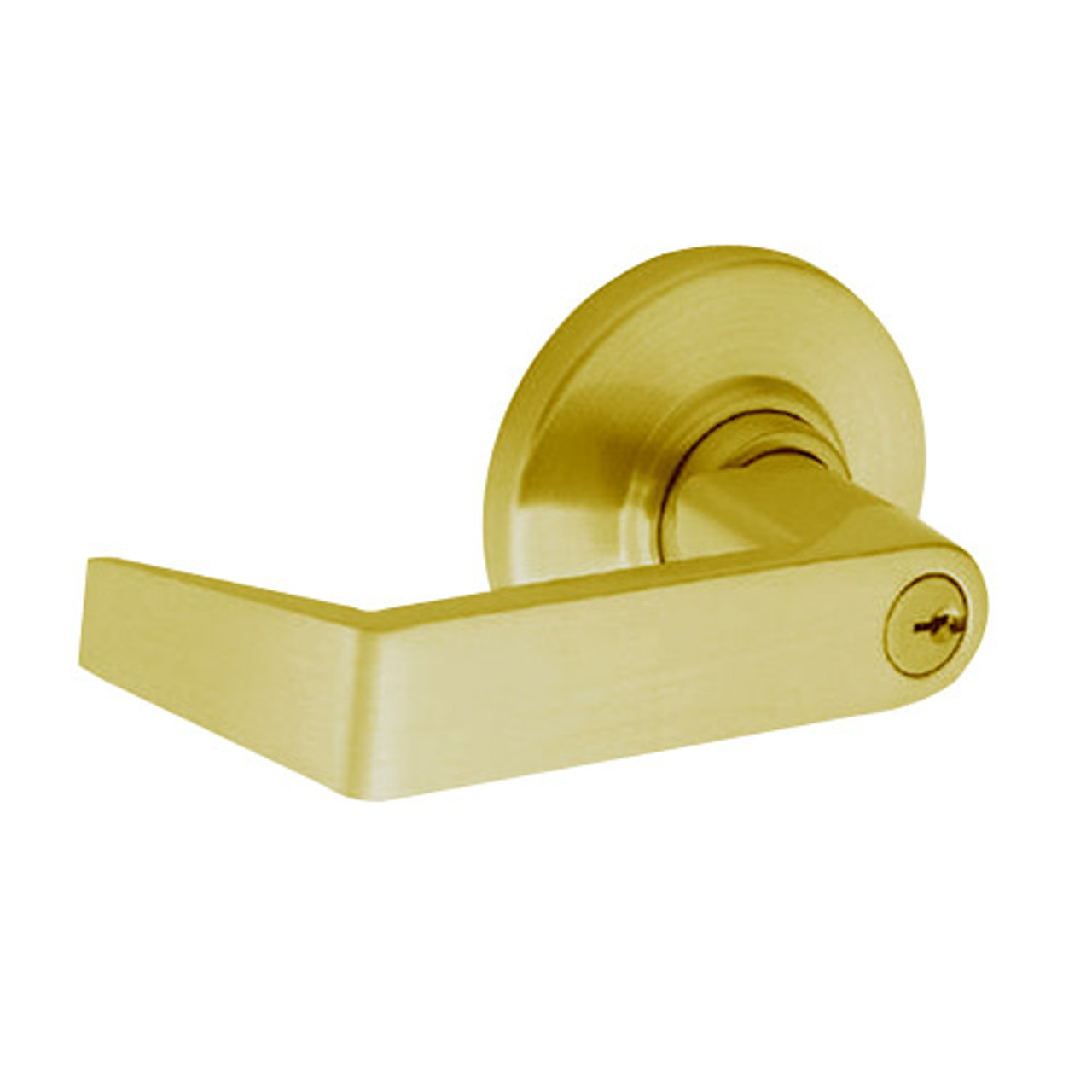 ND50PD-RHO-606 Schlage Rhodes Cylindrical Lock in Satin Brass