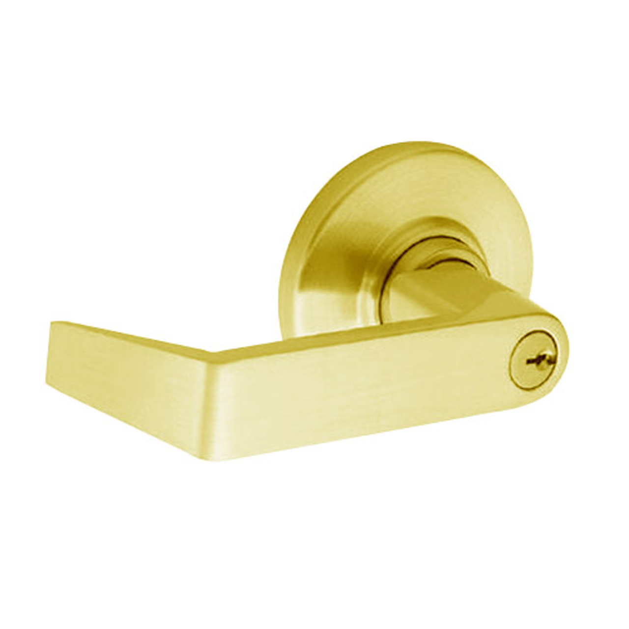 ND80PDEL-RHO-605 Schlage Rhodes Cylindrical Lock in Bright Brass