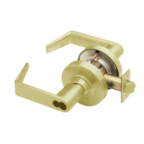 ND53JD-RHO-606 Schlage Rhodes Cylindrical Lock in Satin Brass