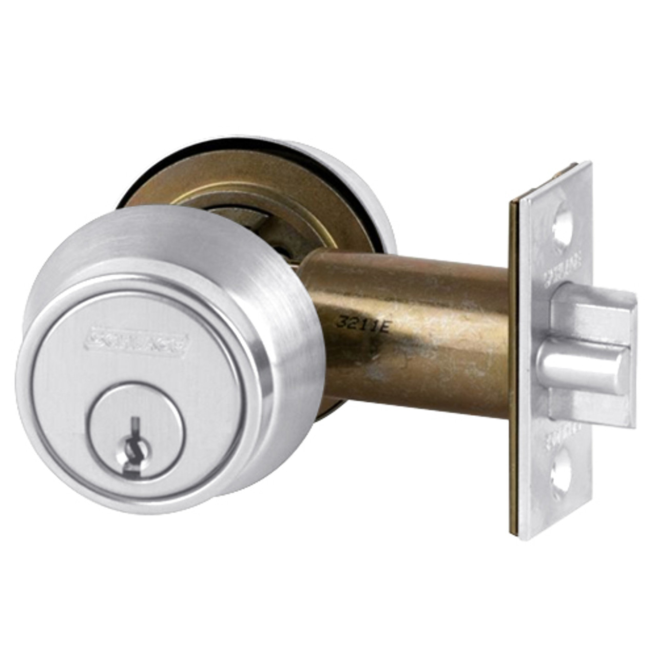 B250PD-625 Schlage B250 Tubular DeadLatch in Bright Chromium Plated