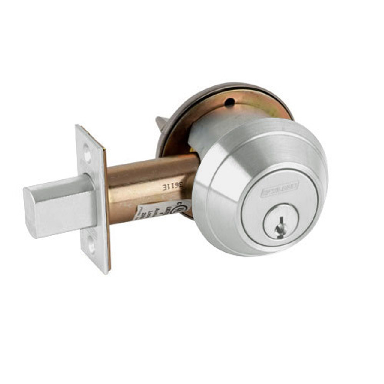 B660P-619 Schlage B660 Bored Deadbolt Locks in Satin Nickel