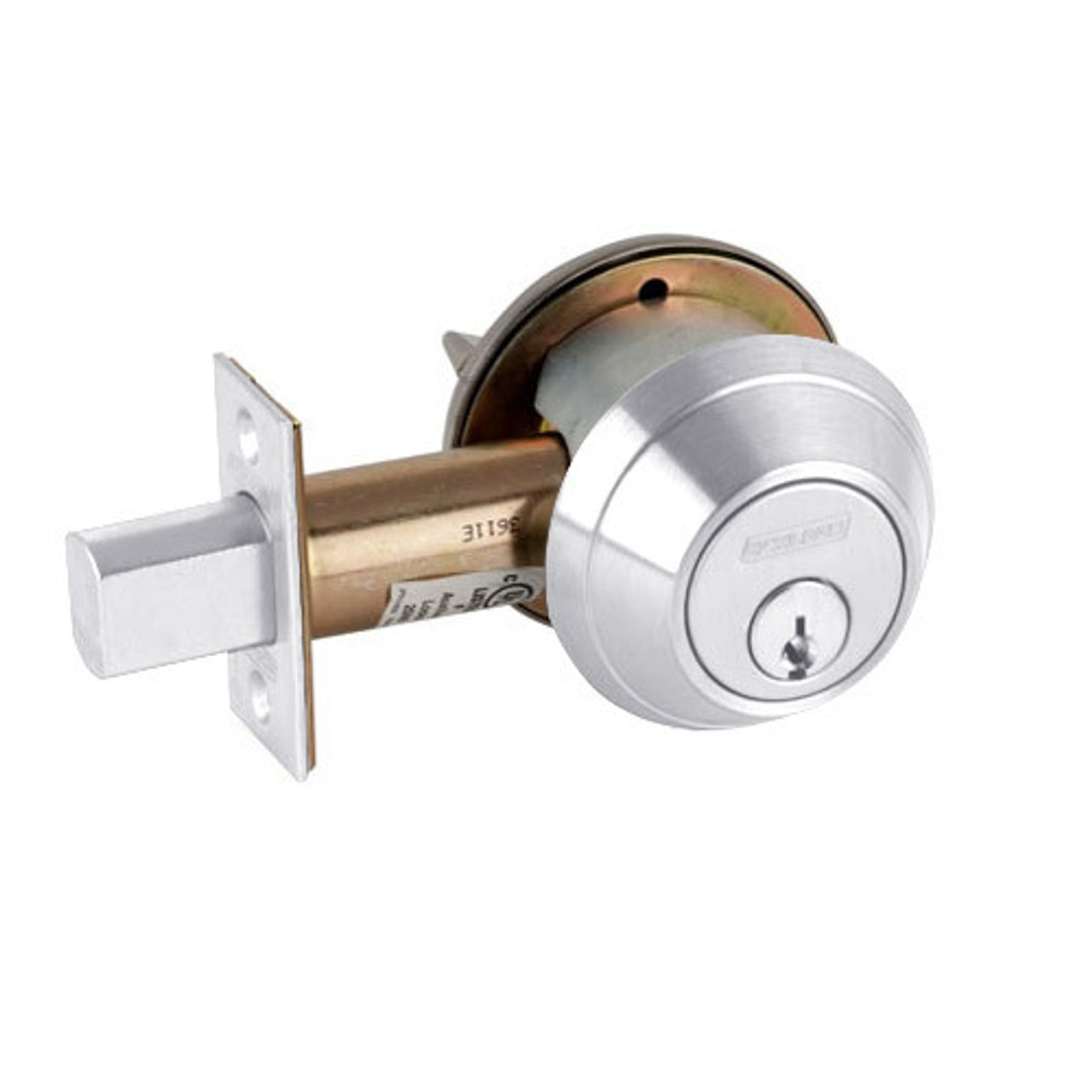 B663P-625 Schlage B660 Bored Deadbolt Locks in Bright Chromium Plated