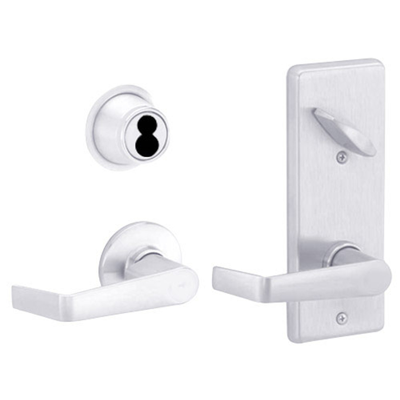 S210JD-SAT-625 Schlage S210PD Saturn Style Interconnected Lock in Bright Chromium Plated