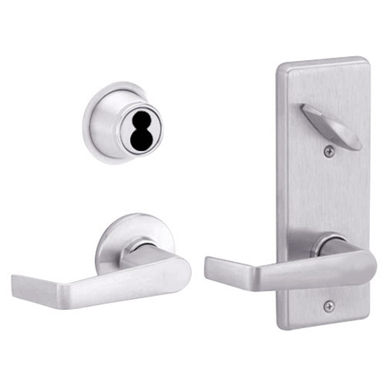 S210JD-SAT-626 Schlage S210PD Saturn Style Interconnected Lock in Satin Chromium Plated