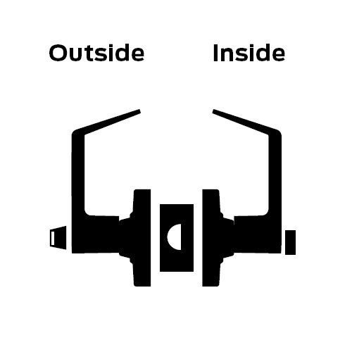 ND44S-TLR-605 Schlage ND Series - Tubular Style Lock with Hospital Privacy Function in Bright Brass