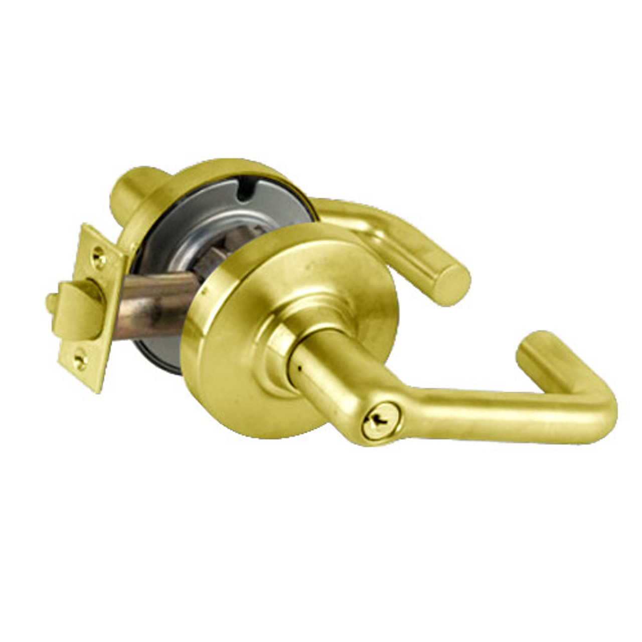 ND53PD-TLR-605 Schlage Tubular Cylindrical Lock in Bright Brass