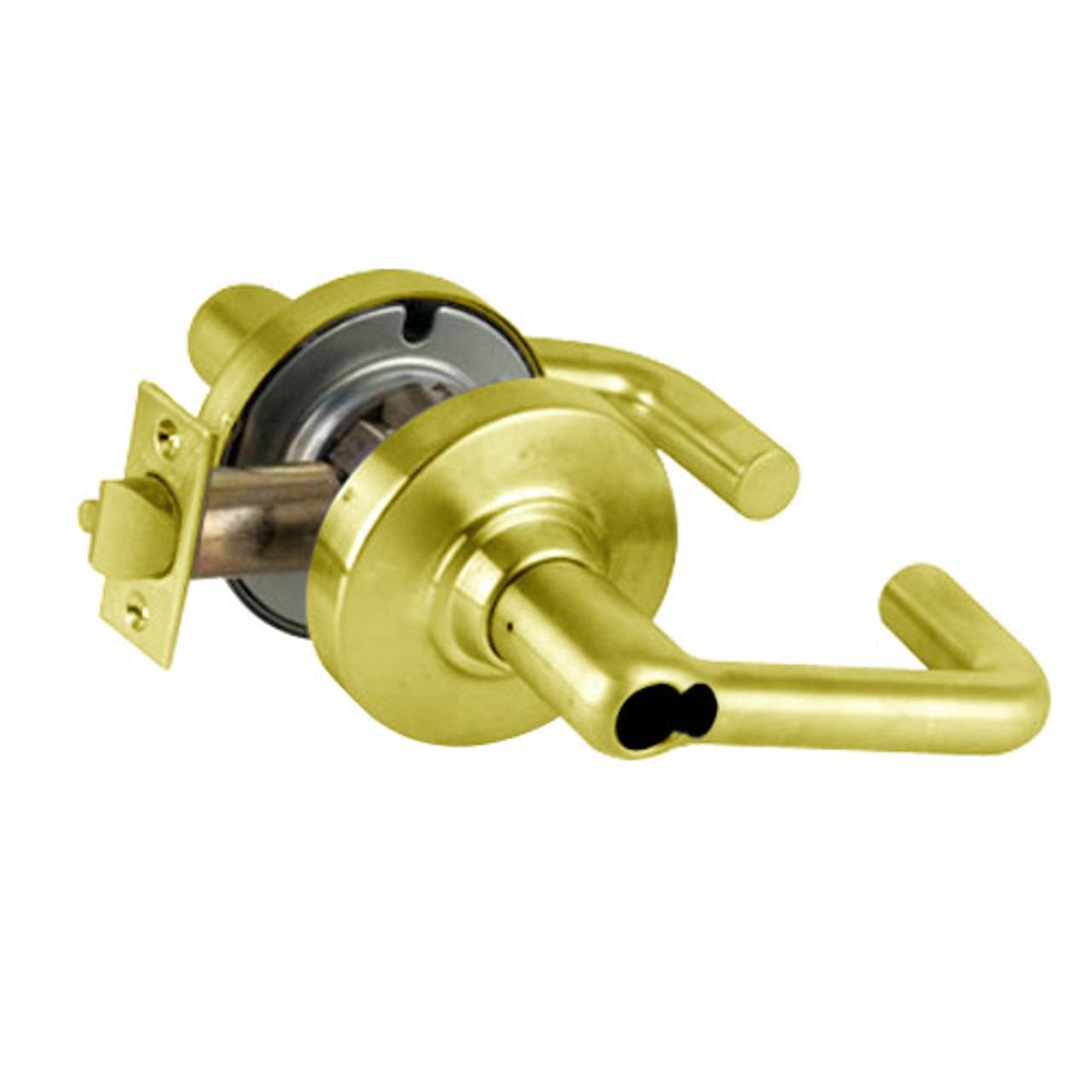 ND50JD-TLR-605 Schlage Tubular Cylindrical Lock in Bright Brass