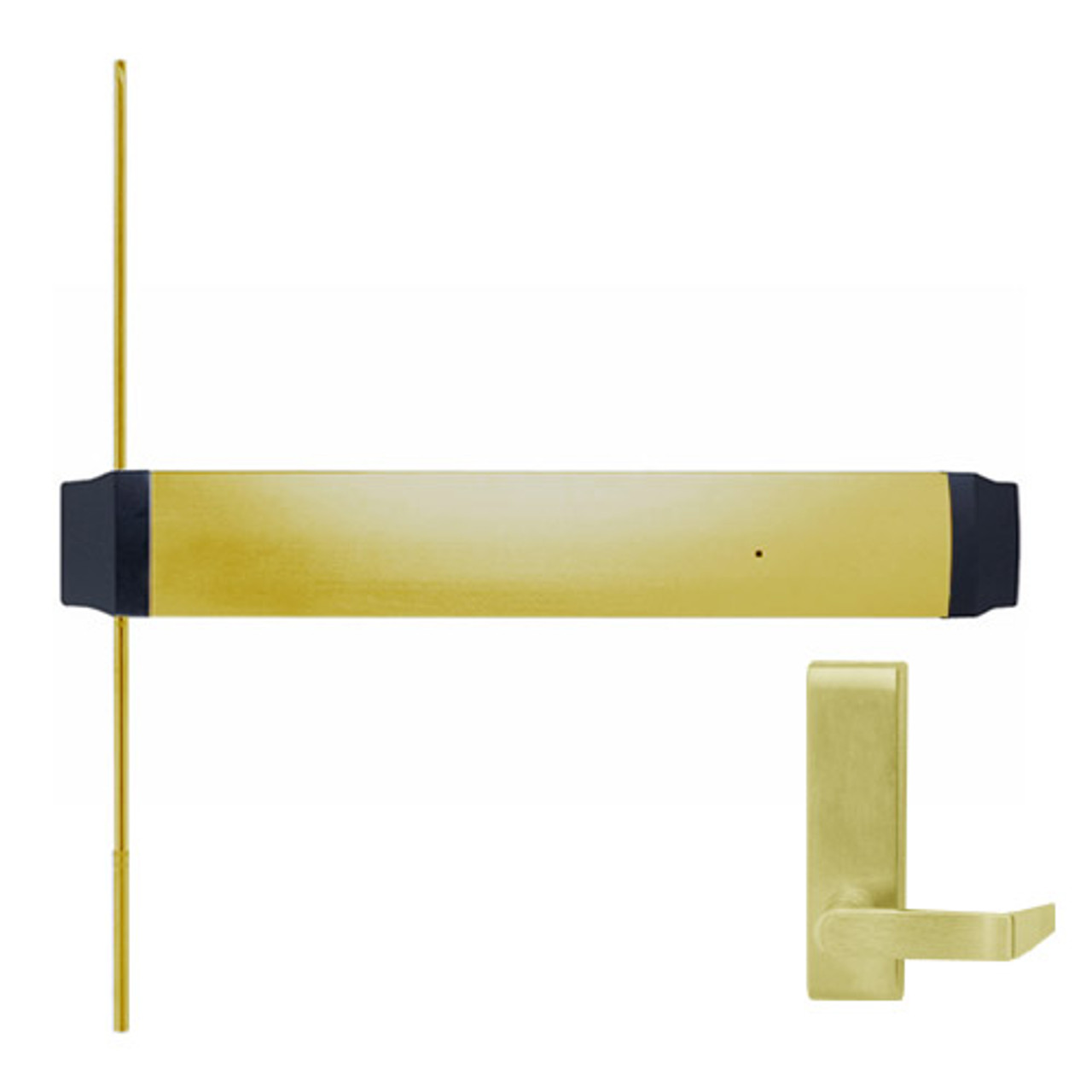 9547L-BE-US4-LHR Von Duprin Exit Device in Satin Brass