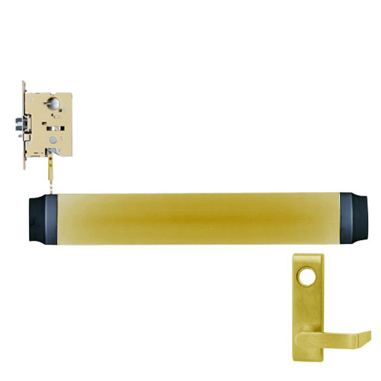 9575L-F-US4-LHR Von Duprin Exit Device in Satin Brass 9575L-F-US4-LHR Von Duprin Exit Device in Satin Brass