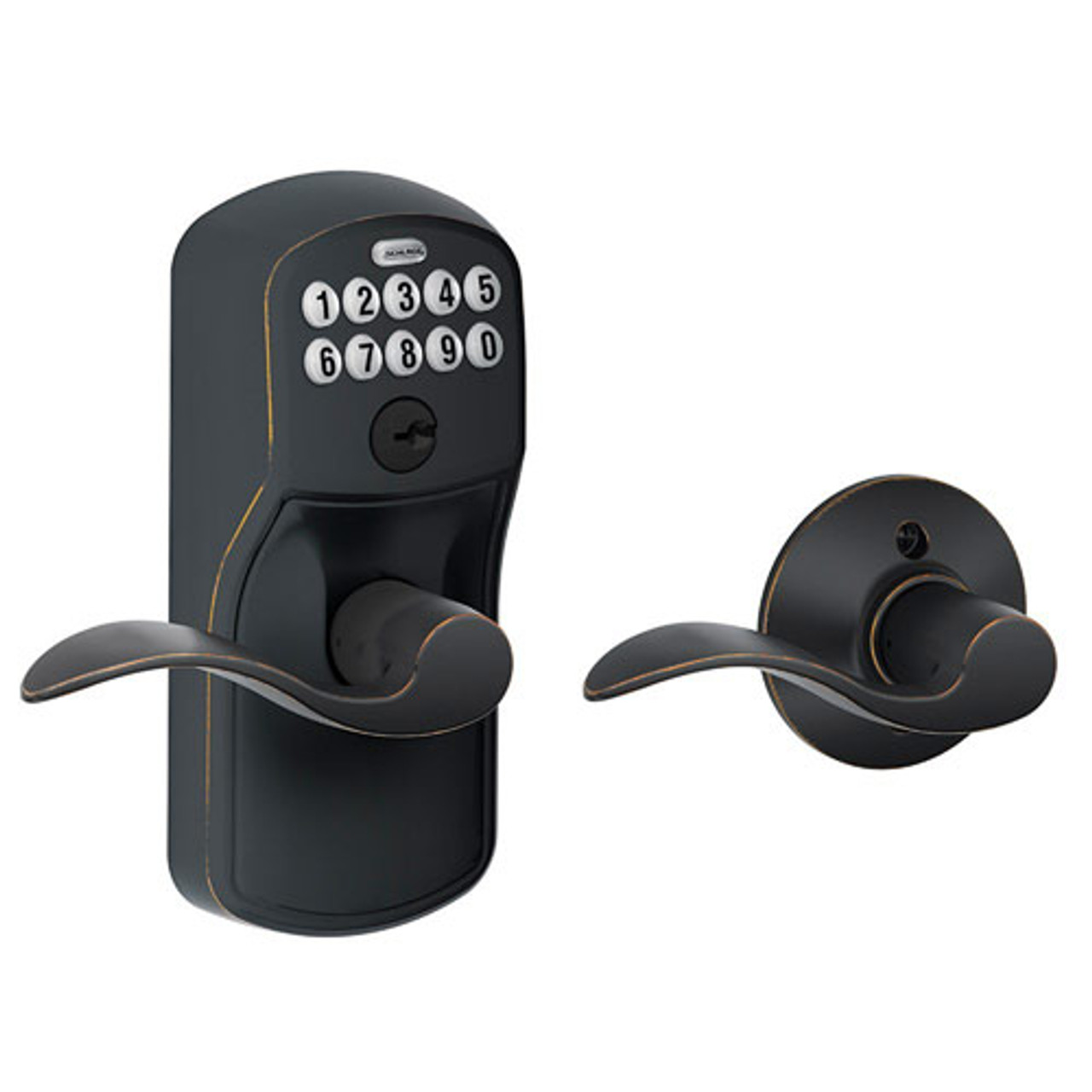 FE575-PLY-716-ACC Schlage Electrical Keypad Entry Auto-Lock in Aged Bronze