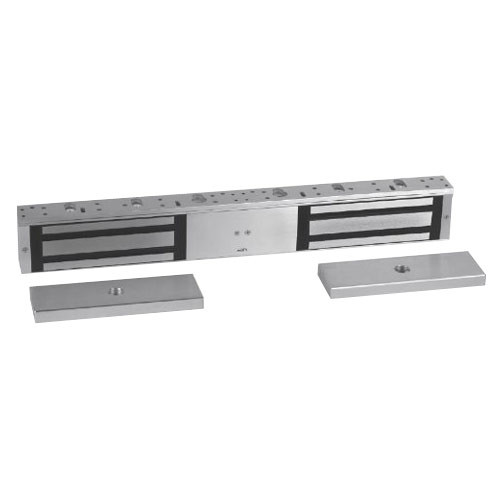 8320-2DSS-2SCS-28 RCI 8320 Series Double Outswinging Magnetic Lock with Door Status and Security Condition Sensor in Brushed Anodized Aluminum Finish