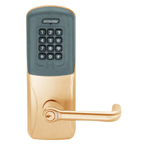 CO200-CY-70-PRK-TLR-RD-612 Schlage Standalone Cylindrical Electronic Proximity with Keypad Locks in Satin Bronze