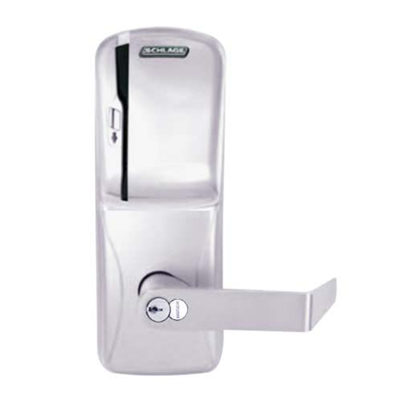 CO200-MS-70-MS-RHO-GD-29R-626 Mortise Electronic Swipe Locks in Satin Chrome