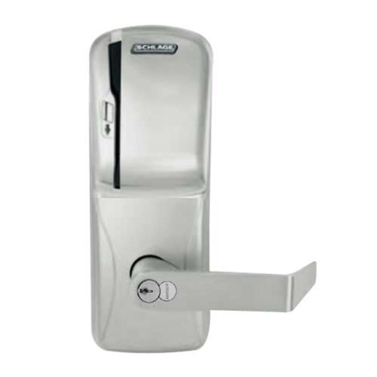 CO200-MS-40-MS-RHO-RD-619 Mortise Electronic Swipe Locks in Satin Nickel