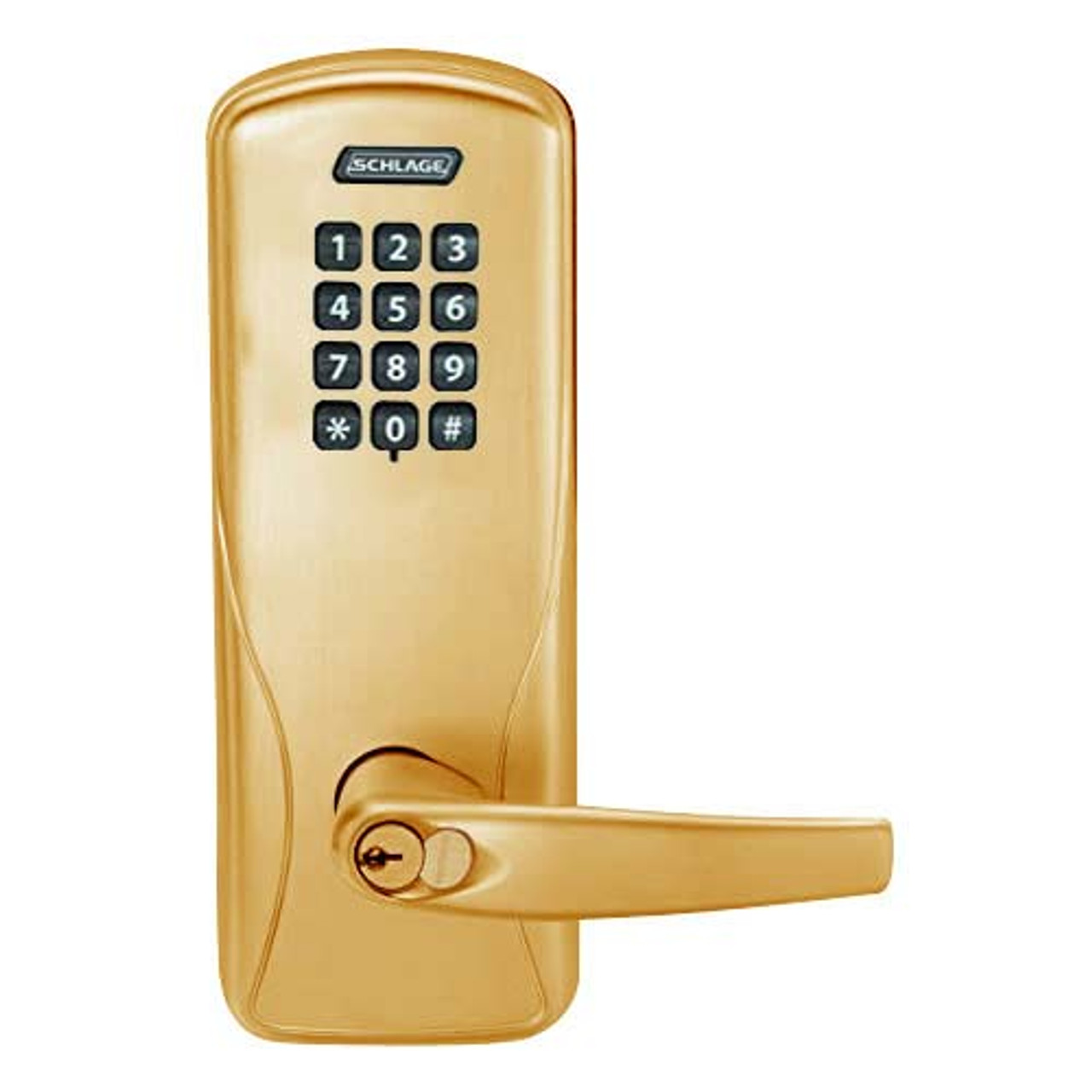 CO200-MD-40-KP-ATH-GD-29R-612 Mortise Deadbolt Standalone Electronic Keypad Locks in Satin Bronze
