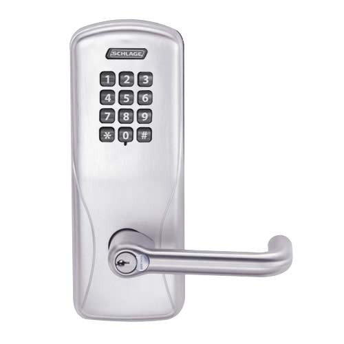 CO200-MD-40-KP-TLR-GD-29R-626 Mortise Deadbolt Standalone Electronic Keypad Locks in Satin Chrome