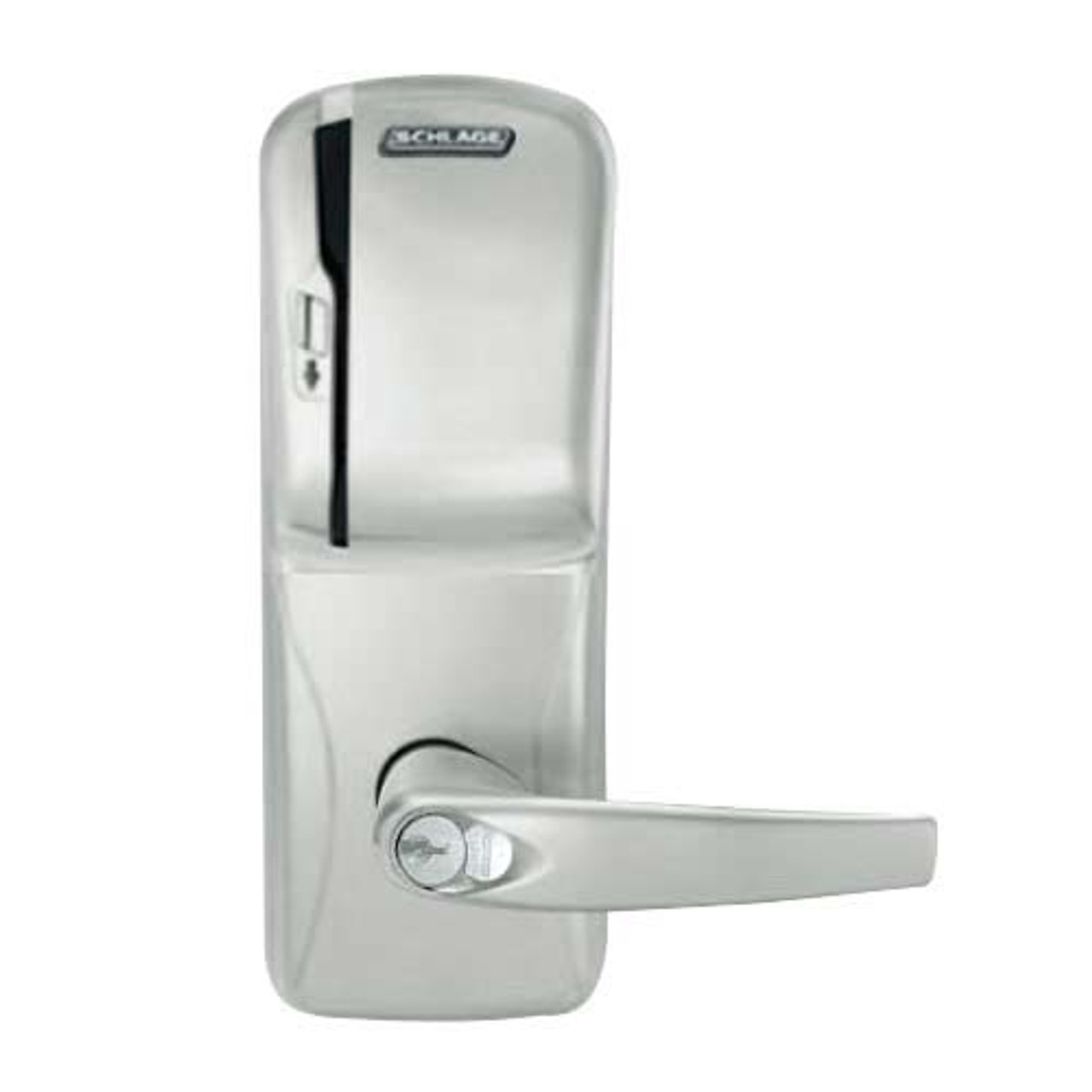 CO200-MD-40-MS-ATH-GD-29R-619 Mortise Deadbolt Standalone Electronic Magnetic Stripe Locks in Satin Nickel